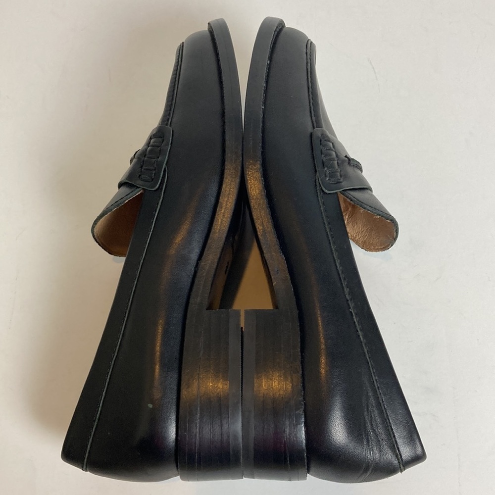 Madewell Elinor Black Leather Loafer Women’s Sz 6 NWOB Preppy Dark Academia - Picture 14 of 15